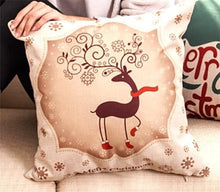 Load image into Gallery viewer, 1Pcs Happy New Year Christmas Decorations Pillows Cover Merry Christmas Throw Cushion Covers Tree Reindeer Star Pillow Case For Party Home Decoration 45x45CM
