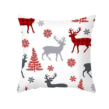Load image into Gallery viewer, 1Pcs Happy New Year Christmas Decorations Pillows Cover Merry Christmas Throw Cushion Covers Tree Reindeer Star Pillow Case For Party Home Decoration 45x45CM
