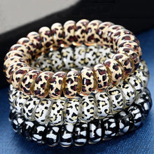 Load image into Gallery viewer, 1Pcs Leopard Women Hair Accessories Ladies Telephone Cord Hair Tie Lady Scrunchies Ponytail Hair Female Girl Holder Rope Girls Ponytail Holder Accessories Pack
