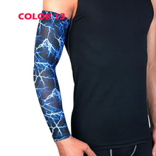 Load image into Gallery viewer, 1Pcs Professional Sports Elastic Arm Guard Compression Arm Sleeves For Bike Motorcycle Basketball Volleyball Arm Sleeves Armband Sport Elbow Pads Arm Warmers Outdoor Workout Arm Cover

