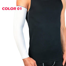 Load image into Gallery viewer, 1Pcs Professional Sports Elastic Arm Guard Compression Arm Sleeves For Bike Motorcycle Basketball Volleyball Arm Sleeves Armband Sport Elbow Pads Arm Warmers Outdoor Workout Arm Cover
