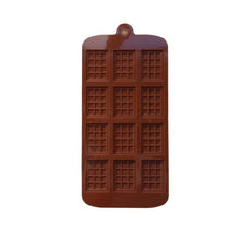 Load image into Gallery viewer, 1PCS Silicone Mold 12 Cells Chocolate Mold Fondant Candy Bar Mould Cake Mode Decoration Kitchen Baking Accessories Silicone Break Apart Chocolate Molds Candy Protein Bar Silicone Mold
