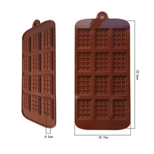 Load image into Gallery viewer, 1PCS Silicone Mold 12 Cells Chocolate Mold Fondant Candy Bar Mould Cake Mode Decoration Kitchen Baking Accessories Silicone Break Apart Chocolate Molds Candy Protein Bar Silicone Mold
