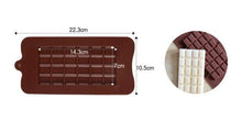 Load image into Gallery viewer, 1PCS Silicone Mold 12 Cells Chocolate Mold Fondant Candy Bar Mould Cake Mode Decoration Kitchen Baking Accessories Silicone Break Apart Chocolate Molds Candy Protein Bar Silicone Mold
