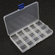 Load image into Gallery viewer, 1pcs Square Transparent Plastic Storage Box Case 10/24 Slot Adjustable for Jewelry Beads Earring Case Organizer Plastic Pearl Container for Jewelry and Other Cosmetic Products
