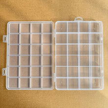 Load image into Gallery viewer, 1pcs Square Transparent Plastic Storage Box Case 10/24 Slot Adjustable for Jewelry Beads Earring Case Organizer Plastic Pearl Container for Jewelry and Other Cosmetic Products
