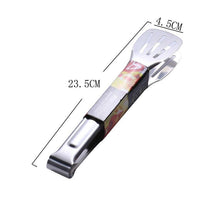 Load image into Gallery viewer, 1pcs Stainless Steel Kitchen Tong Heat Resistant Hollow-Out Barbecue Tongs Food Tongs Kitchen Tools BBQ Tools Accessories Stainless Steel Food Tongs Cooking Clips Buffet BBQ Tongs
