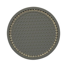Load image into Gallery viewer, 1PCS Universal 7cm Car Style Coasters Pad Pink Cup Holder Mat Rhinestone Waterproof Anti Slip Vehicle Bling Car Coasters Pink PVC Travel Auto Cup Holder Insert Coaster Anti Slip Crystal Vehicle Interior Accessories Cup Mats For Women Girl
