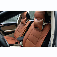 Load image into Gallery viewer, 1pcs Universal Car Neck Pillows PVC Leather Breathable Mesh Auto Car Neck Rest Headrest Cushion  Headrest Pillow Pillow Neck Pillows Both Side Pu Leather Pack Headrest Fit for Most Cars Filled Fiber Universal Car Pillow Car Interior Accessories

