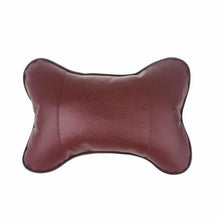 Load image into Gallery viewer, 1pcs Universal Car Neck Pillows PVC Leather Breathable Mesh Auto Car Neck Rest Headrest Cushion  Headrest Pillow Pillow Neck Pillows Both Side Pu Leather Pack Headrest Fit for Most Cars Filled Fiber Universal Car Pillow Car Interior Accessories
