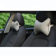 Load image into Gallery viewer, 1pcs Universal Car Neck Pillows PVC Leather Breathable Mesh Auto Car Neck Rest Headrest Cushion  Headrest Pillow Pillow Neck Pillows Both Side Pu Leather Pack Headrest Fit for Most Cars Filled Fiber Universal Car Pillow Car Interior Accessories
