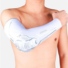 Load image into Gallery viewer, 1Piece Sports Elbow Support Pads Breathable Arm Compression Shield Shape Crash Proof Elbow Pads Arm Sleeve Compression Sleeve For Outdoor Sports Running Basketball Football Volleyball Arm Cover
