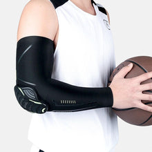 Load image into Gallery viewer, 1Piece Sports Elbow Support Pads Breathable Arm Compression Shield Shape Crash Proof Elbow Pads Arm Sleeve Compression Sleeve For Outdoor Sports Running Basketball Football Volleyball Arm Cover
