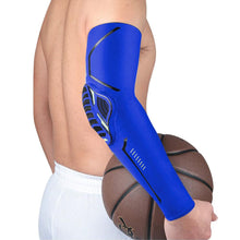 Load image into Gallery viewer, 1Piece Sports Elbow Support Pads Breathable Arm Compression Shield Shape Crash Proof Elbow Pads Arm Sleeve Compression Sleeve For Outdoor Sports Running Basketball Football Volleyball Arm Cover
