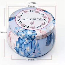 Load image into Gallery viewer, 1Pieces Tin Jars Scented Candles Candle Tins Empty Candle Jars with Lids Scented Candle Containers Making Candles Kit Holder For Soy Wax Dry Storage With Flowers Can Fragrance Scented Candle Natural Soy Wax For Dry Storage Spices And Sweets
