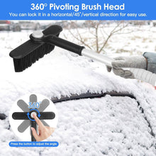 Load image into Gallery viewer, 2-in-1 Automobile Snow Shovel Frost Removal with 360¬∞ Pivoting Brush Head
