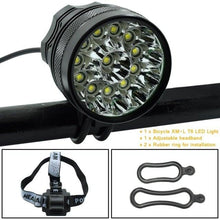 Load image into Gallery viewer, 2 IN 1 Bicycle Headlight Bike Light Front Head Lamp Cycling Flashlight Mountain Bicycle Front Light With 6400mAh/8400mAh Rechargeable Battery Pack 3 Modes Bike Front Headlamp
