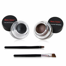 Load image into Gallery viewer, 2-in-1 Black and Brown Gel Eyeliner Set
