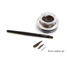 Load image into Gallery viewer, 2-in-1 Black and Brown Gel Eyeliner Set
