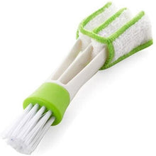 Load image into Gallery viewer, 2 In 1 Car Air-Conditioner Outlet Cleaning Tool Multi-purpose Dust Brush Car Accessories Interior Multi-purpose Brush Cleaning Automotive Air Conditioner Cleaner Brush Dust Collector Cleaning Cloth Tool Hand Held Magic Brush Blind Duster for Cars
