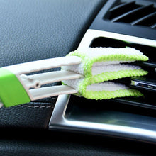 Load image into Gallery viewer, 2 In 1 Car Air-Conditioner Outlet Cleaning Tool Multi-purpose Dust Brush Car Accessories Interior Multi-purpose Brush Cleaning Automotive Air Conditioner Cleaner Brush Dust Collector Cleaning Cloth Tool Hand Held Magic Brush Blind Duster for Cars
