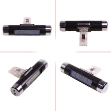 Load image into Gallery viewer, 2 In 1 Car Vehicle LCD Digital Display Automotive Thermometer Clock Portable Car Auto Dashboard Digital Clocks with Black Light And LCD Screen Adjustable Vehicle Temperature Gauge Support Clock
