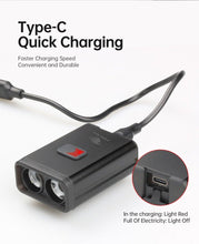 Load image into Gallery viewer, 2 in 1 Cycling Bike Headlight Taillight Front And Rear Bicycle Lights LED Flash USB Helmet Light Lamp Bicycle Front Light-Sensitive Headlight And Back Rear Taillight Bike Helmet Light For Men
