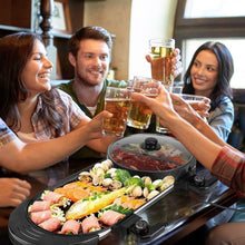 Load image into Gallery viewer, 2-in-1 Electric Hot Pot with Bbq Grill Cooker 2200W
