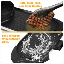 Load image into Gallery viewer, 2-in-1 Electric Hot Pot with Bbq Grill Cooker 2200W
