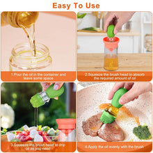 Load image into Gallery viewer, 2-in-1 Glass Olive Oil Dispenser with Silicone Dropper
