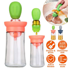 Load image into Gallery viewer, 2-in-1 Glass Olive Oil Dispenser with Silicone Dropper
