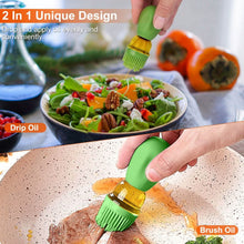 Load image into Gallery viewer, 2-in-1 Glass Olive Oil Dispenser with Silicone Dropper
