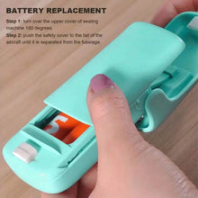 Load image into Gallery viewer, 2-in-1 Heat Sealer and Cutter Mini Bag Sealer
