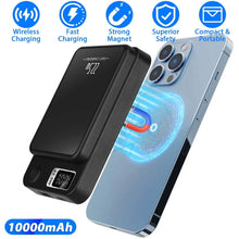 Load image into Gallery viewer, 2-in-1 Magnetic Wireless Power Bank 10000mAh PD20W Fast Charger Mag Safe
