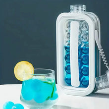 Load image into Gallery viewer, 2-in-1 Portable Ice Ball Maker Kettle With 17 Grids Flat Body Lid Cooling Ice Pop/Cube Molds
