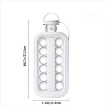 Load image into Gallery viewer, 2-in-1 Portable Ice Ball Maker Kettle With 17 Grids Flat Body Lid Cooling Ice Pop/Cube Molds
