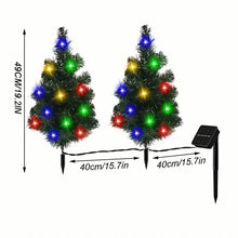 Load image into Gallery viewer, 2-in-1 Solar Christmas Tree Lawn Light
