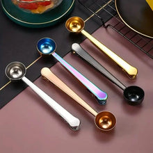Load image into Gallery viewer, 2-in-1 Stainless Steel Coffee Spoon and Sealing Clip
