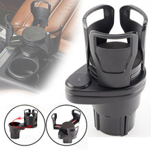 Load image into Gallery viewer, 2 In 1 Vehicle-mounted Slip-proof Cup Holder 360 Degree Rotating Water Car Cup Holder Multifunctional Dual Holder Car Cup Holder, Multifunction Car Drink Holder Adapter, Mount Extender with 360° Rotating Adjustable Base Auto Accessory
