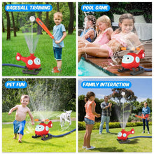 Load image into Gallery viewer, 2-in-1 Water Sprinkler Baseball Helicopter Toy
