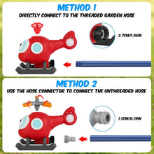 Load image into Gallery viewer, 2-in-1 Water Sprinkler Baseball Helicopter Toy
