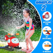 Load image into Gallery viewer, 2-in-1 Water Sprinkler Baseball Helicopter Toy

