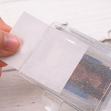 Load image into Gallery viewer, 2 Inch Photo Album PVC Sequins Transparent Sticker &amp; Name Card Holder 16 Pockets Photo Holder Business Card Bag Mini Photo Holds Photos with Key Chain Album Gifts

