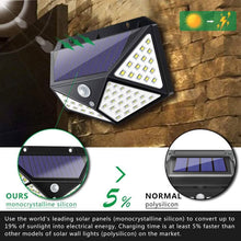 Load image into Gallery viewer, 2-Pack: 100-LED Solar Powered Motion Sensor Lights With 270° Wide Angle
