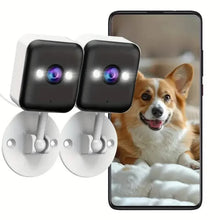 Load image into Gallery viewer, 2-Pack: 1080P FHD Wireless Surveillance Camera, Full-Color Night Vision, Two-Way Voice &amp; More
