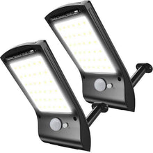 Load image into Gallery viewer, 2-Pack: 36 LED Solar Powered Motion Sensor Wall Lamp
