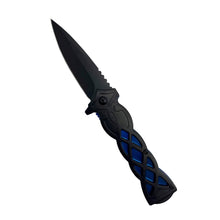 Load image into Gallery viewer, 2-Pack: 3.75" Weave Pattern Knife with ABS Handle
