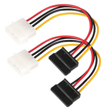 Load image into Gallery viewer, 2-Pack: 4 Pin Male To 15Pin Female Data Cable Adapter
