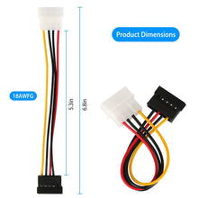Load image into Gallery viewer, 2-Pack: 4 Pin Male To 15Pin Female Data Cable Adapter
