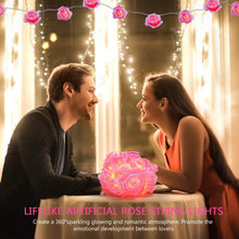 Load image into Gallery viewer, 2-Pack: 40 LEDs Rose Flower String Lights
